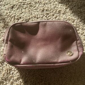 Lululemon everywhere belt bag pink glitter